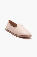 Dalya - Beige Leather Slip On (Women)