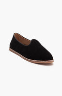 Istanbul - Black Suede Leather Slip On (Women)