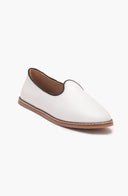 Dalya - White Leather Slip On (Women)