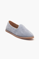 Istanbul - Dusty Blue Suede Leather Slip On (Women)