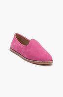 Istanbul - Fuchsia Pink Suede Leather Slip On (Women)
