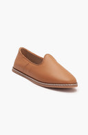 Dalya - Cognac Brown Leather Slip On (Women)