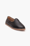 Dalya - Black Leather Slip On (Women)